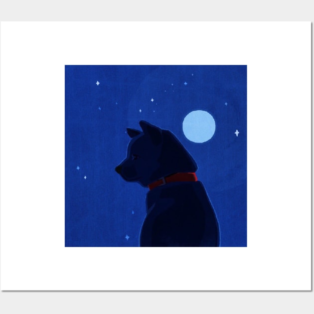 night doggy Wall Art by unremarkable